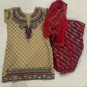 Indian suit with dupatta